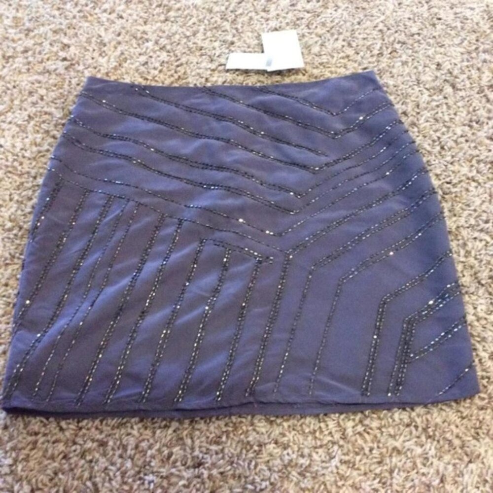 Banana Republic Women's Purple and Blue Skirt